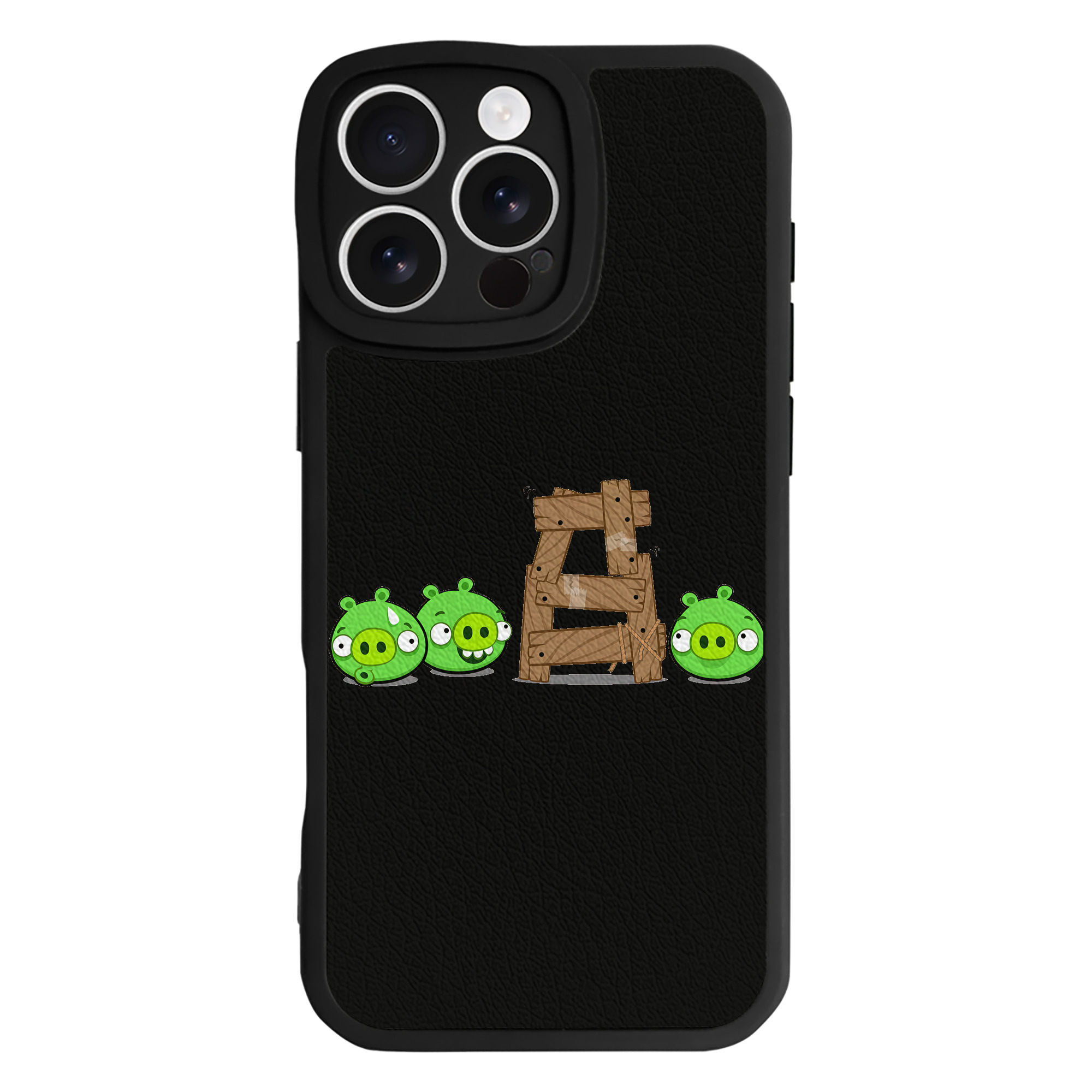 （画像用） Angry Birds アングリーバード 【iPhone 16シリーズ対応】シリコンスマホケース（レザー調） 材質：シリコン